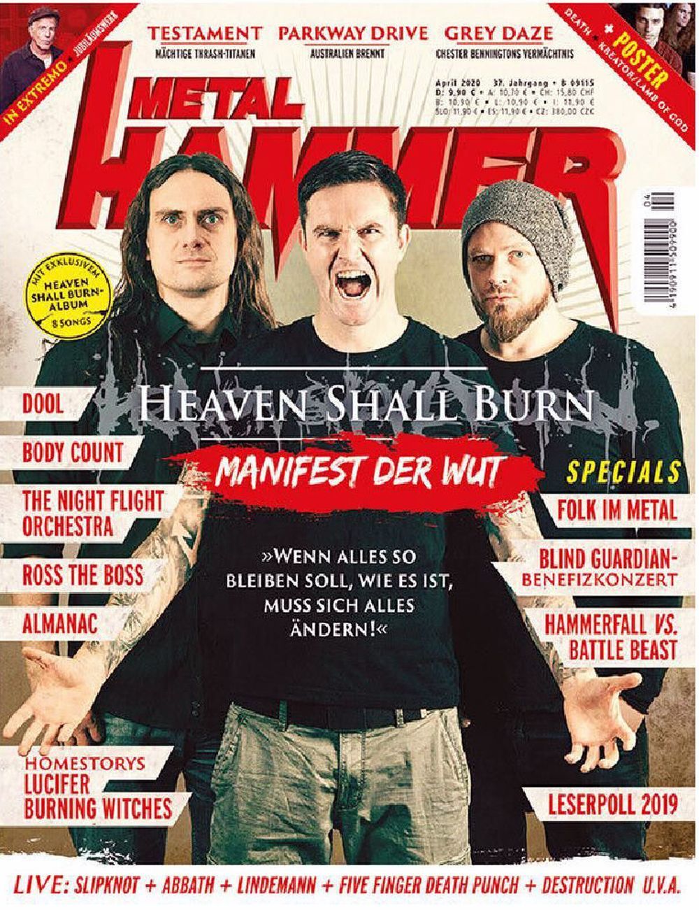Metal Hammer Magazin Deutschland 2020-04 Heaven Shall Burn