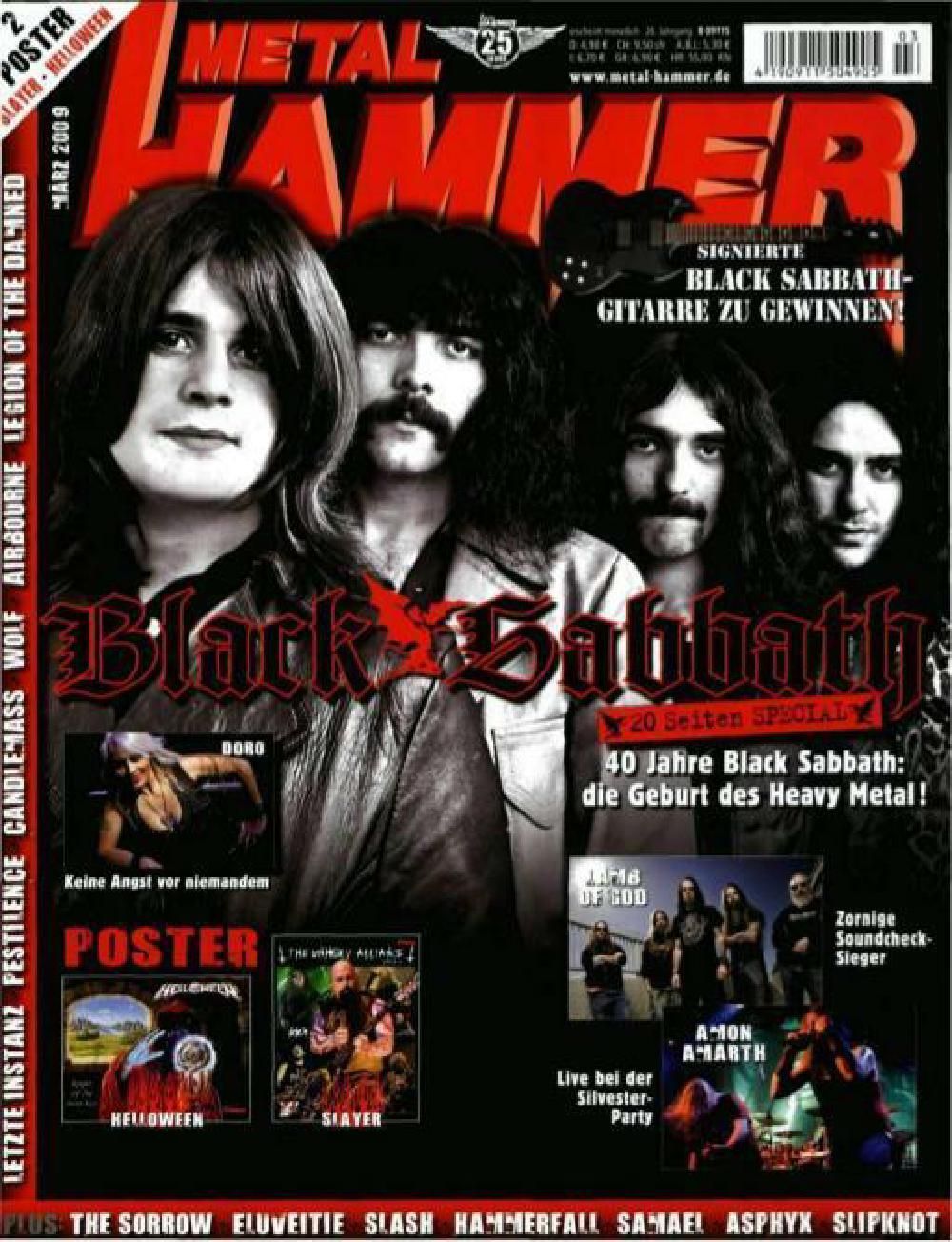 Metal Hammer Magazin Deutschland 2009-03 Black Sabbath Lamb Of God