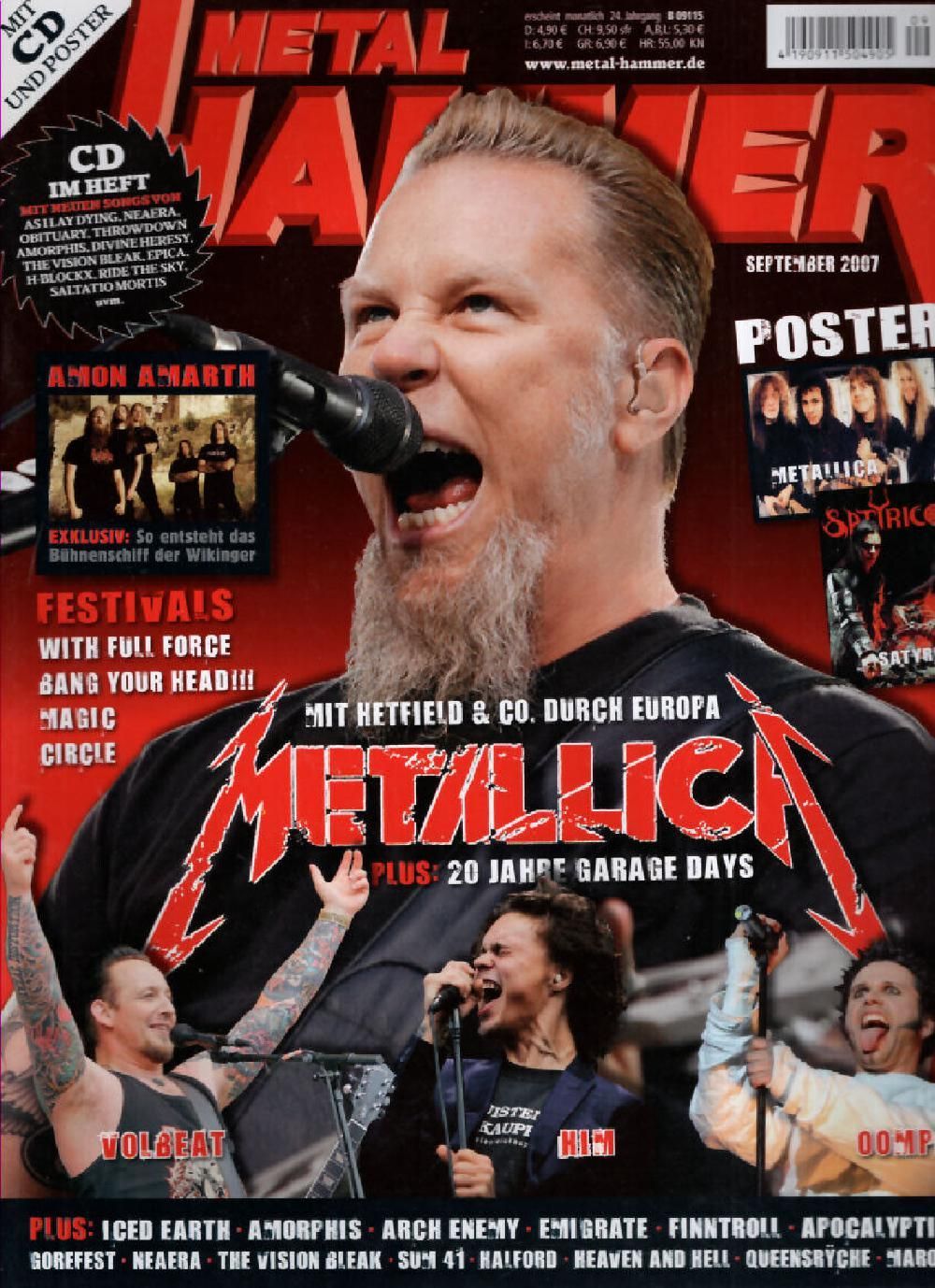 Metal Hammer Magazin Deutschland 2007-09 Metallica