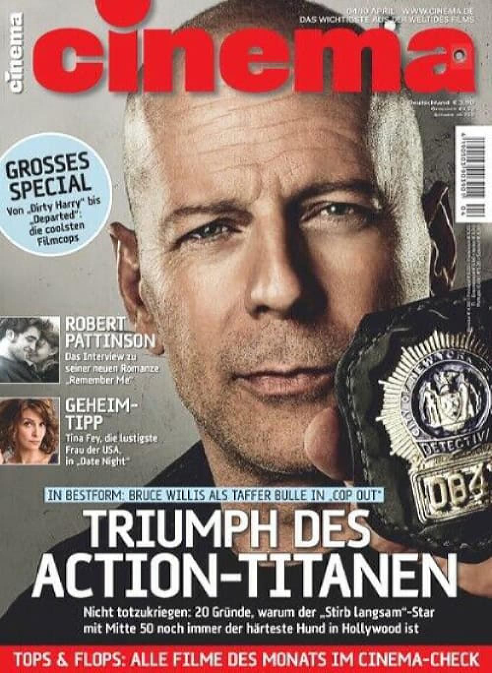 Cinema Magazin Deutschland 2010-04 Bruce Willis Tina Frey Robert Pattinson