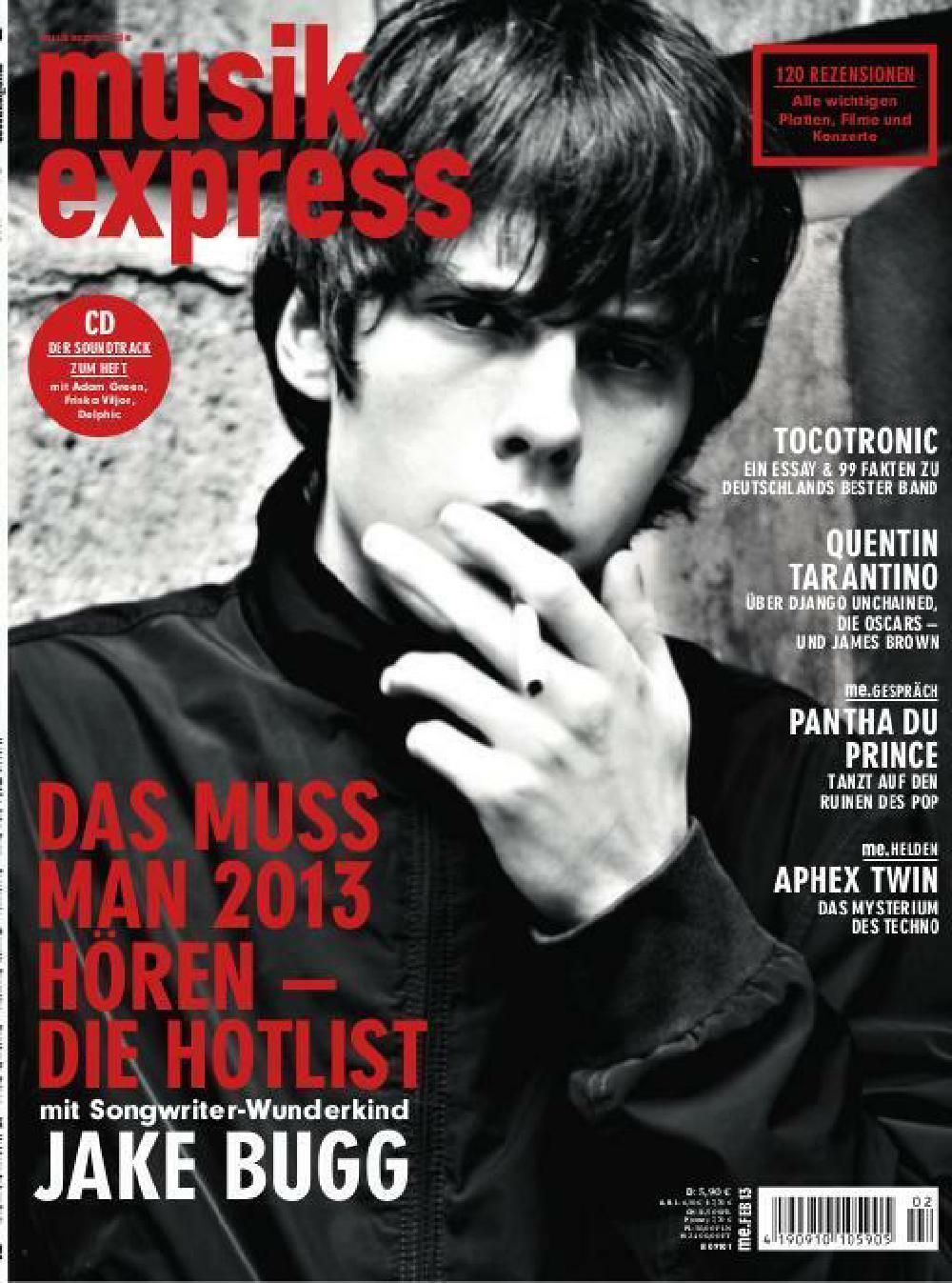 Musikexpress Magazin Deutschland 2013-02 Jake Bugg Aphex Twin Tarantino