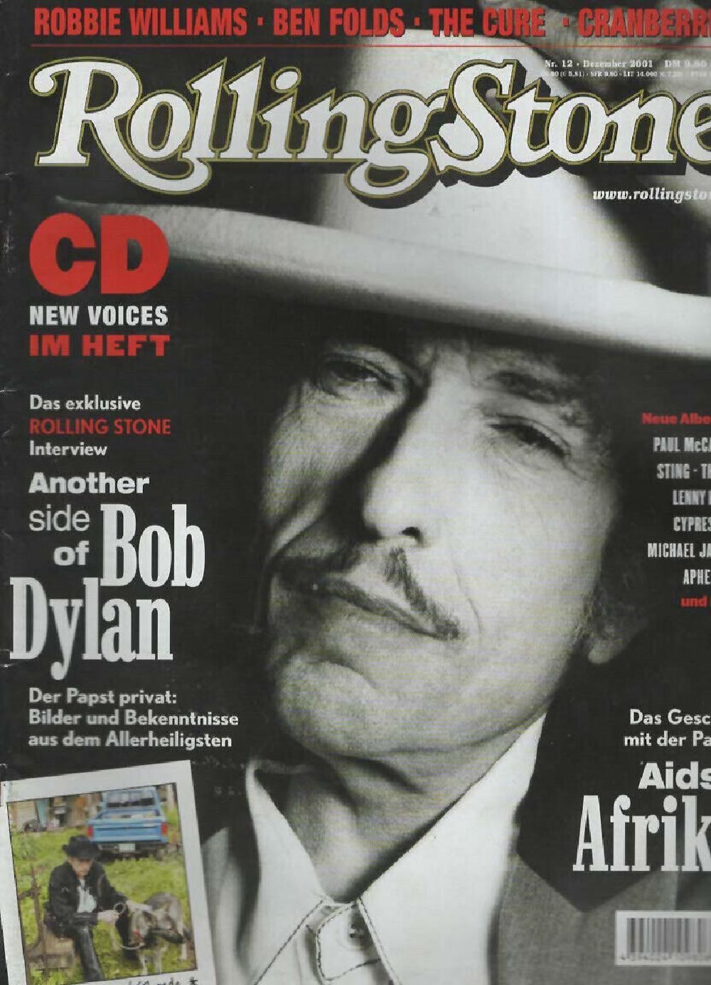 Rolling Stone Magazin Deutschland 2001-12 Bob Dylan