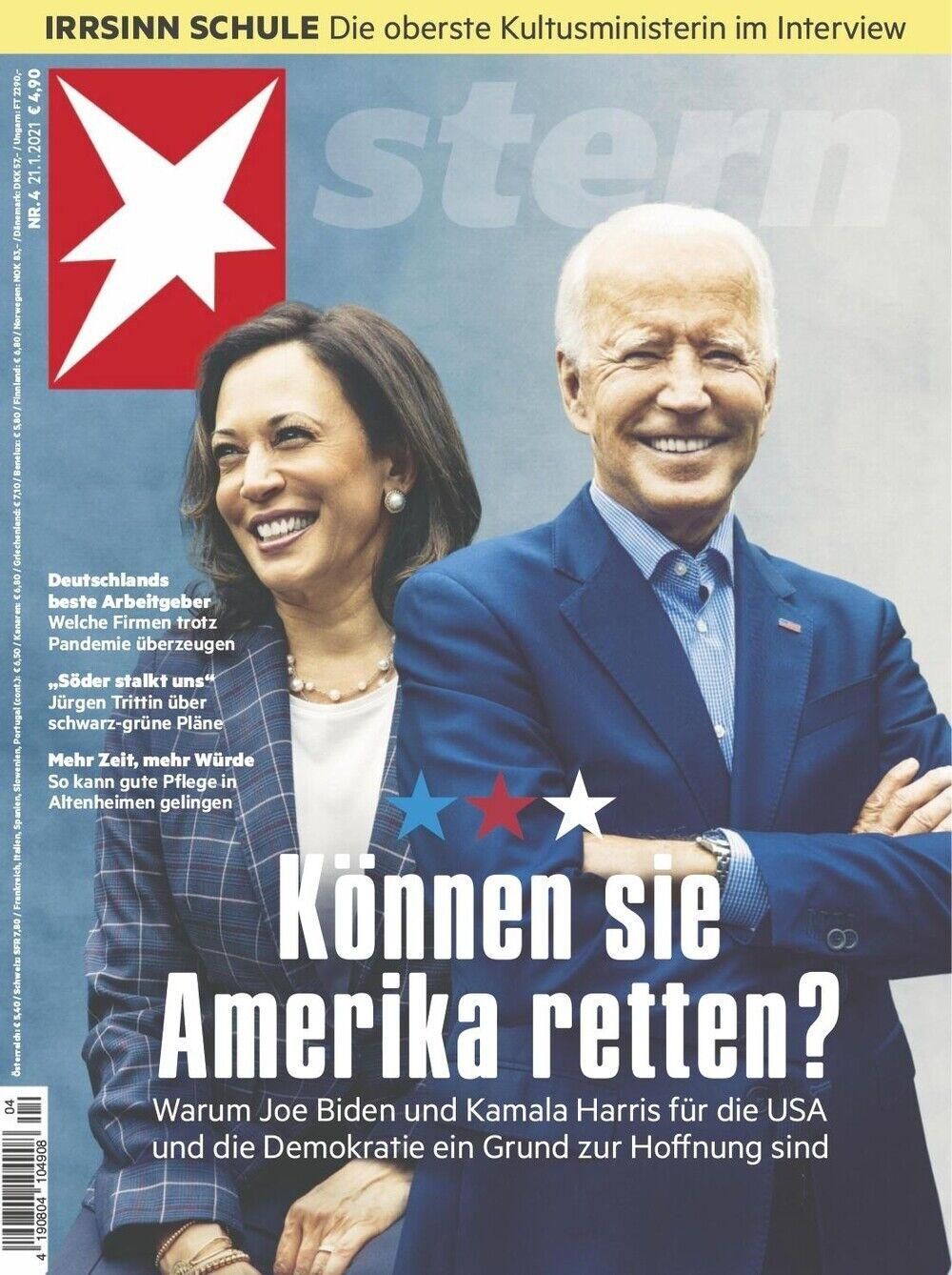 Stern Magazin Deutschland 2021-04 Joe Biden Kamala Harris
