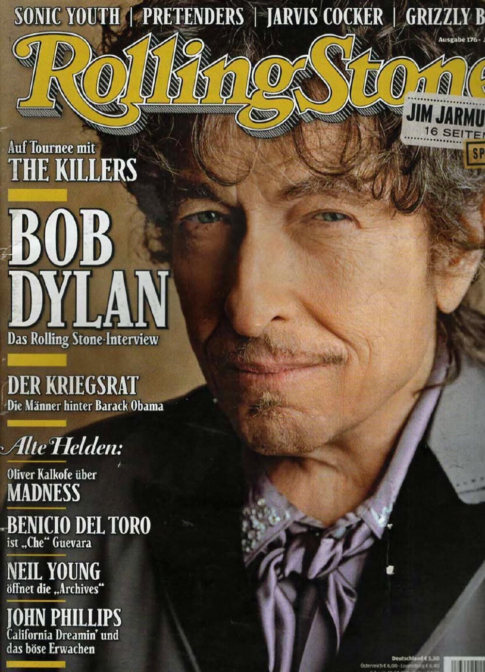 Rolling Stone Magazin Deutschland 2009 #176 Bob Dylan Sonic Youth Pretenders
