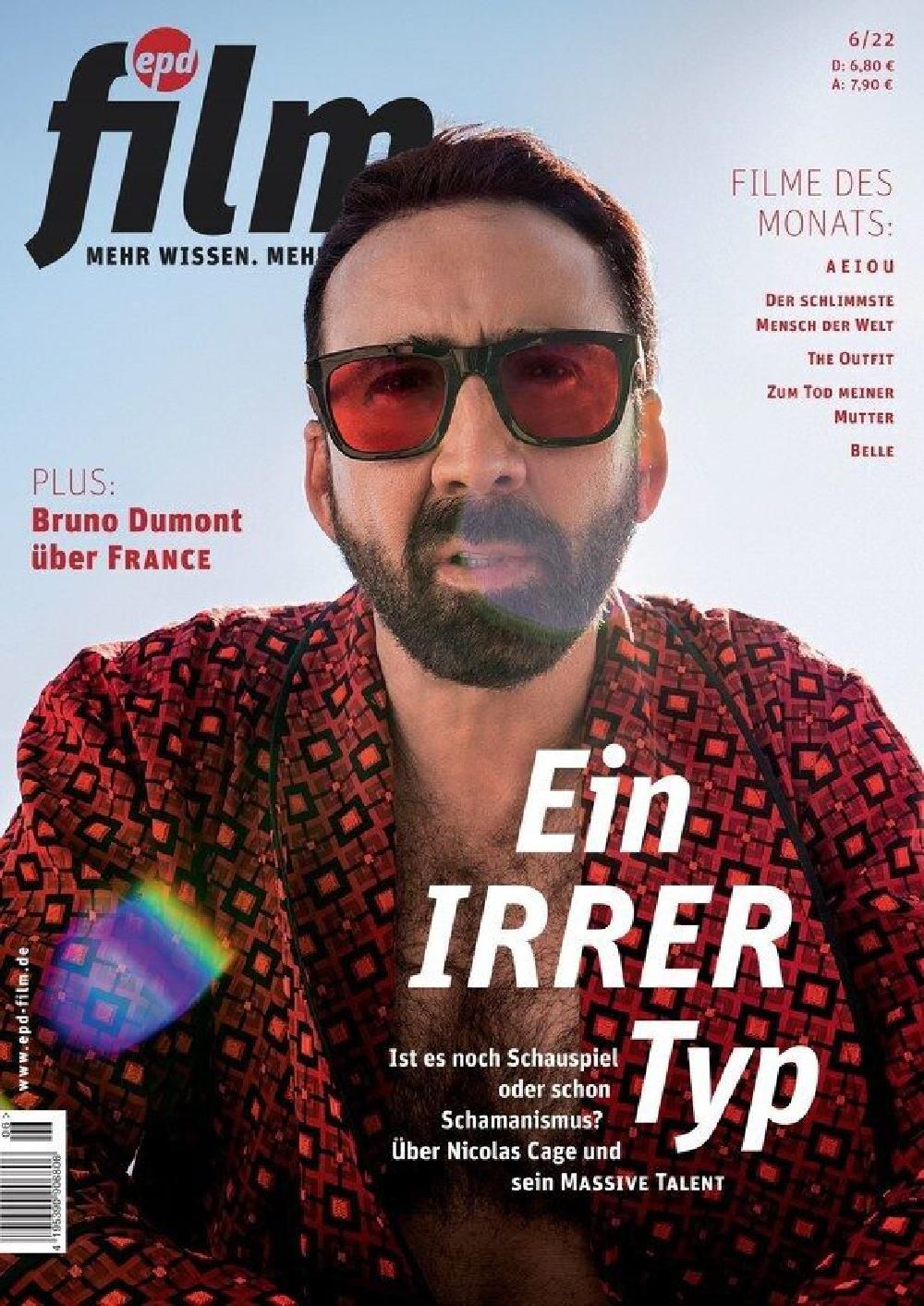 EPD Film Magazin Deutschland 2022-06 Nicolas Cage
