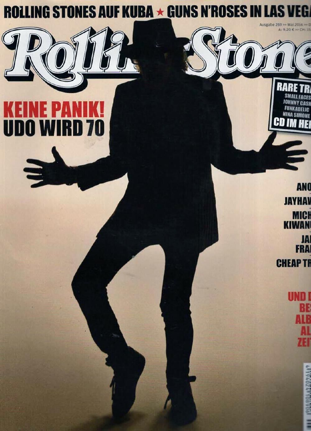 Rolling Stone Magazin Deutschland 2016-05 Udo Lindenberg Guns N' Roses Anohni Jayhawks