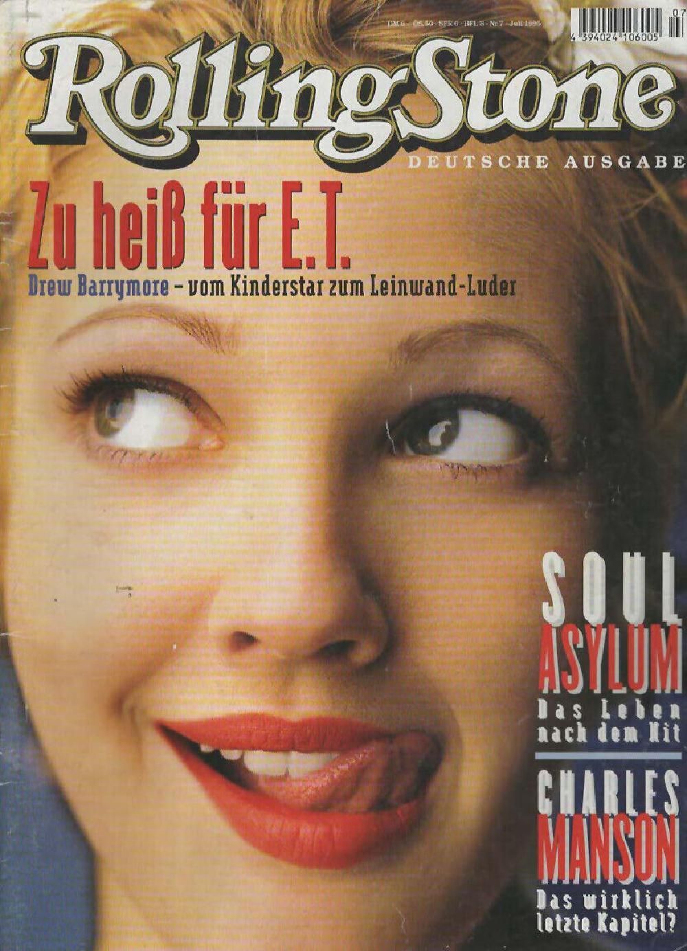 Rolling Stone Magazin Deutschland 1995-07 Drew Barrymore