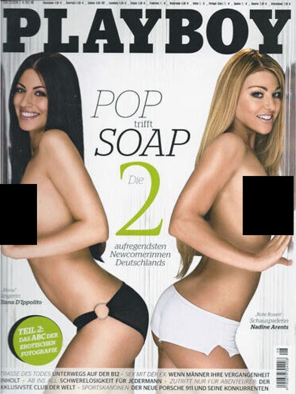 Playboy Magazin Deutschland 2008-08 Nadine Arents Eliana D'Ippolito