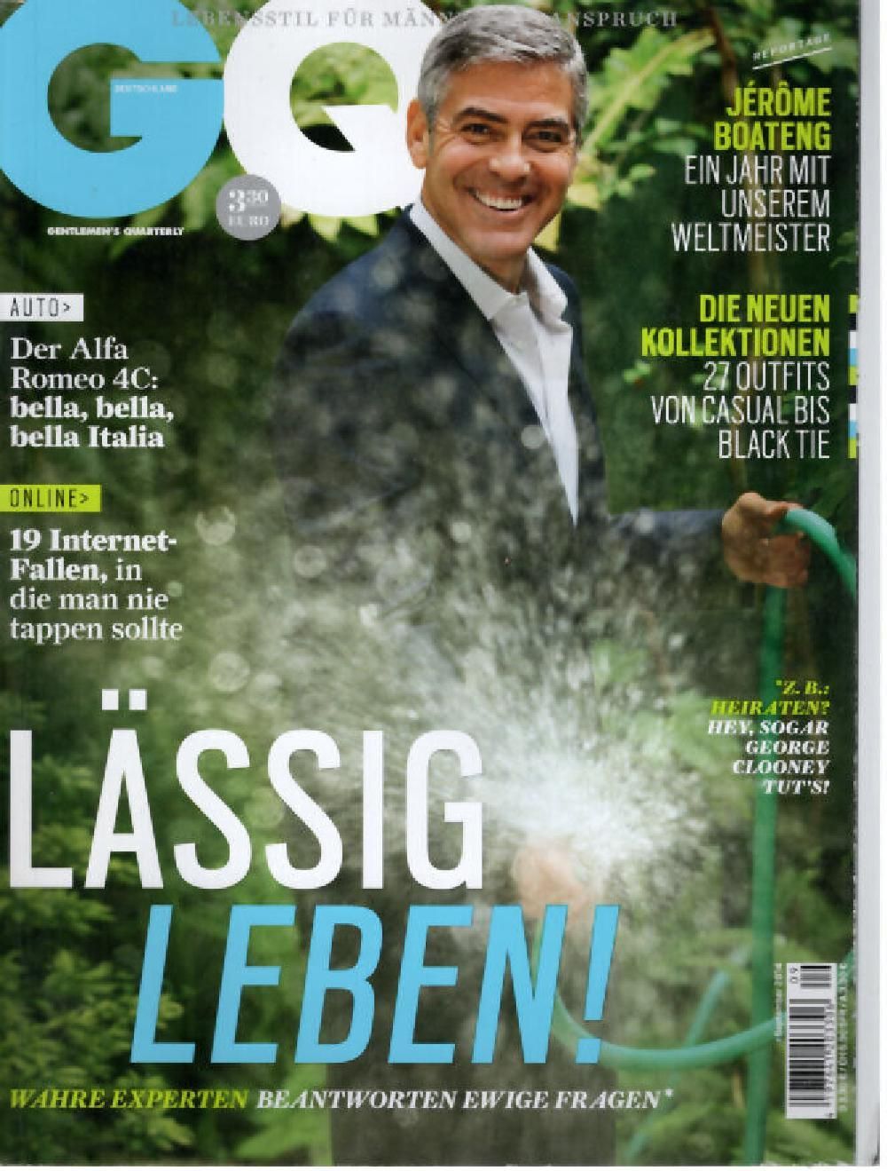 GQ Magazin Deutschland 2014-09 George Clooney