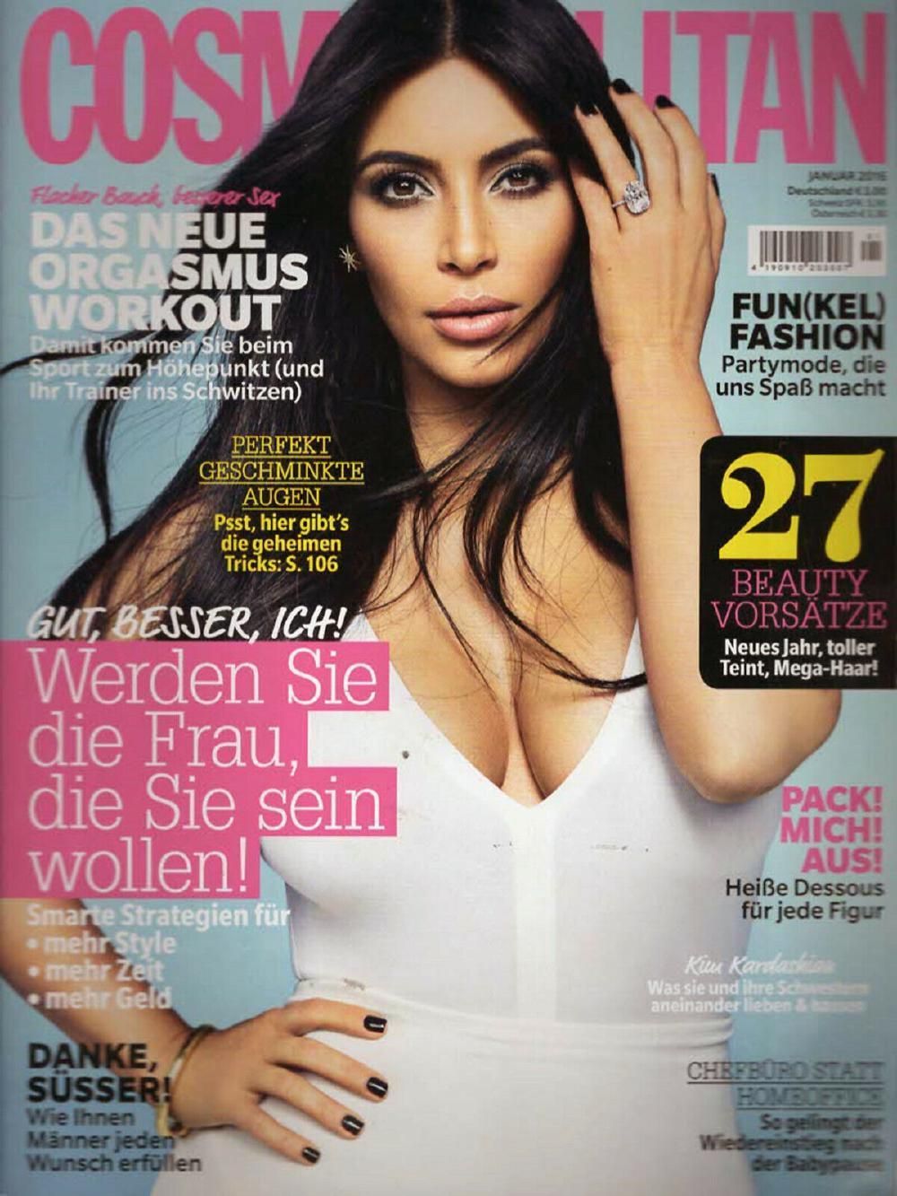 Cosmopolitan Magazin Deutschland 2016-01 Kim Kardashian