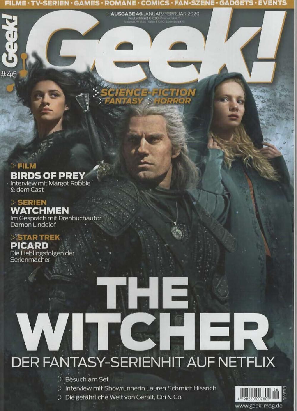 Geek Magazin Deutschland 2020 #46 Anya Chalotra Henry Cavill Freya Allan