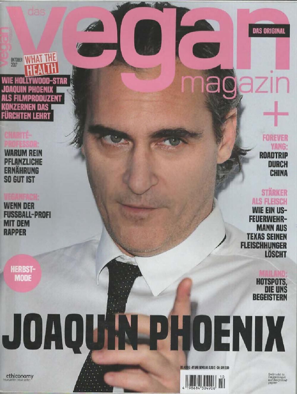 Vegan Magazin Deutschland 2017-10 Joaquin Phoenix