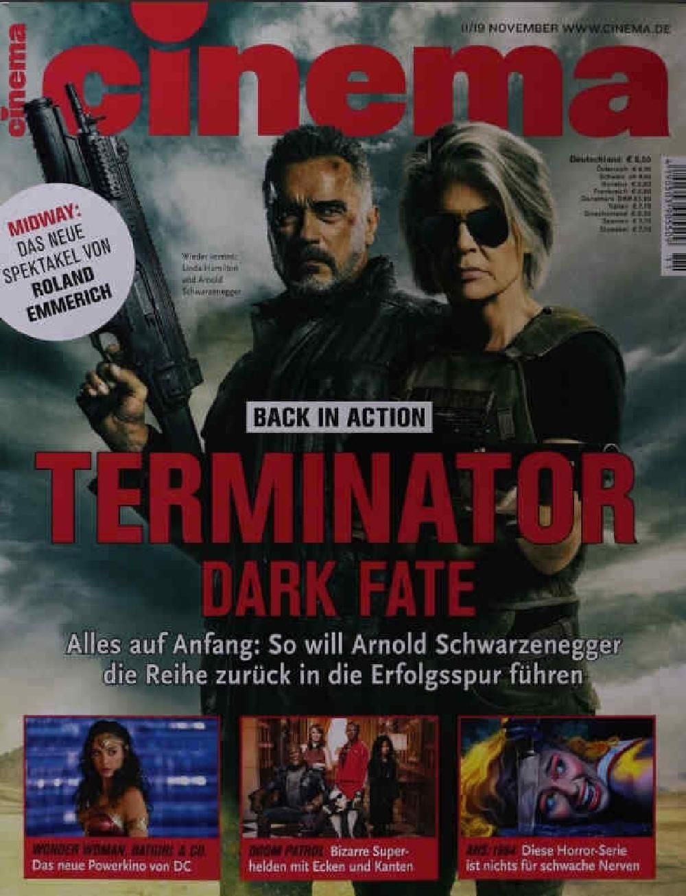 Cinema Magazin Deutschland 2019-11 Arnold Schwarzenegger Gal Gadot