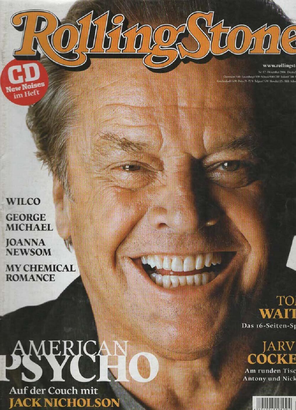 Rolling Stone Magazin Deutschland 2006-12 Jack Nicholson
