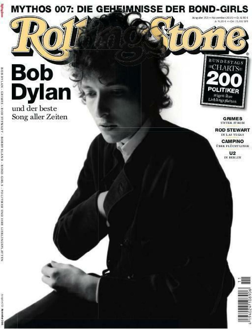 Rolling Stone Magazin Deutschland 2015-11 Bob Dylan Grimes Rod Stewart U2 U2