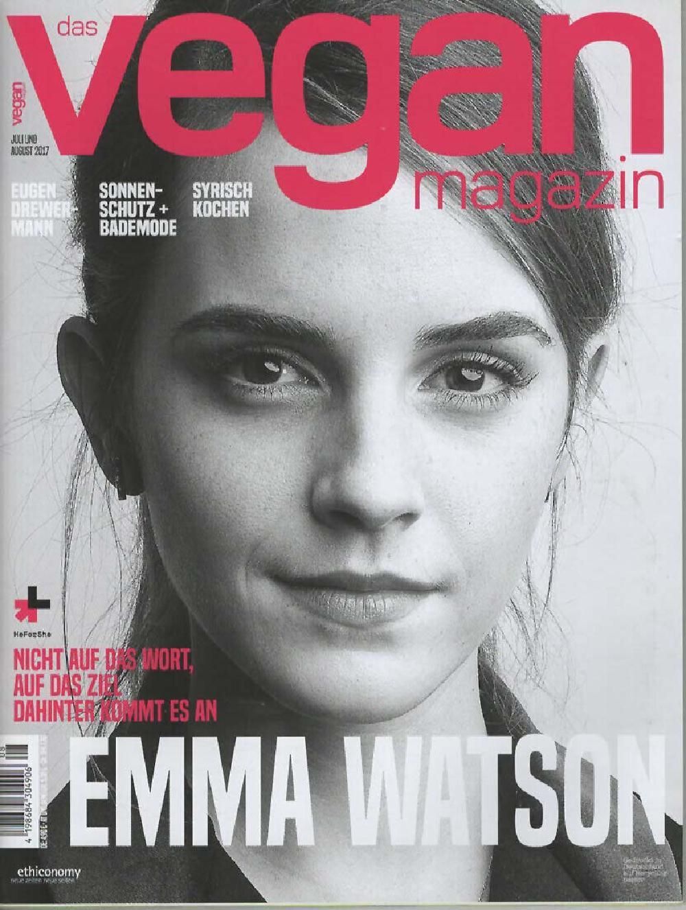 Vegan Magazin Deutschland 2017-07+08 Emma Watson