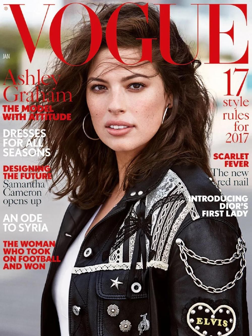 Vogue Magazin UK 2017-01 Ashley Graham