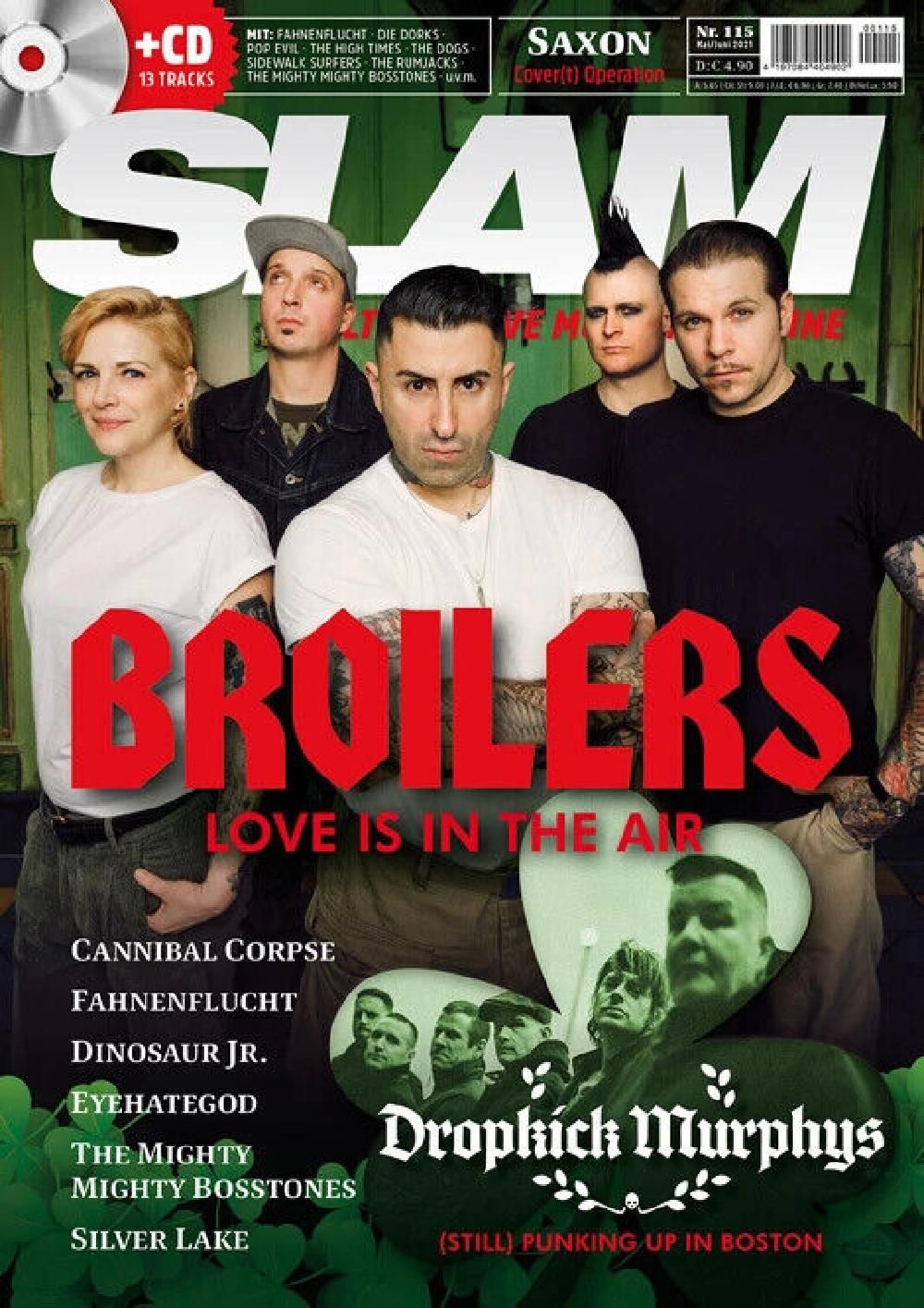 Slam Magazin Österreich 2021 #115 Broilers Dropkick Murphys Cannibal Corpse