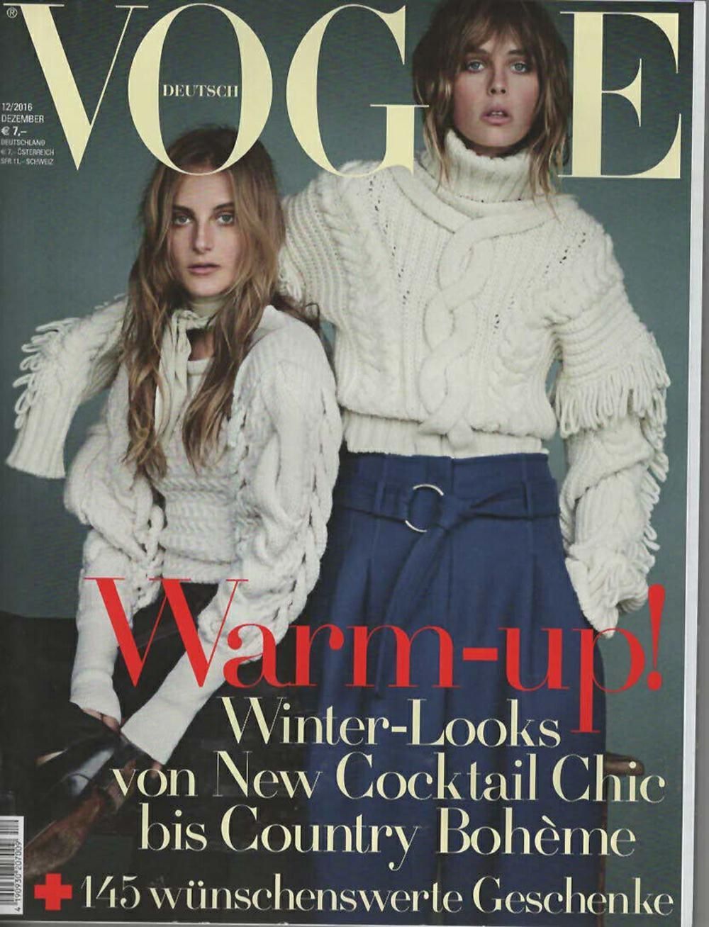 Vogue Magazin Deutschland 2016-12 Edie Olympia Campbell