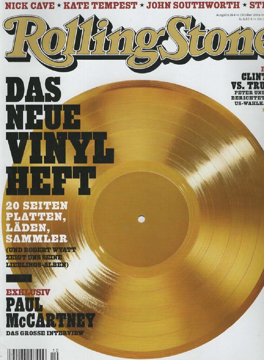 Rolling Stone Magazin Deutschland 2016-10 Paul McCartney Nick Cave Kate Tempest Sting #264