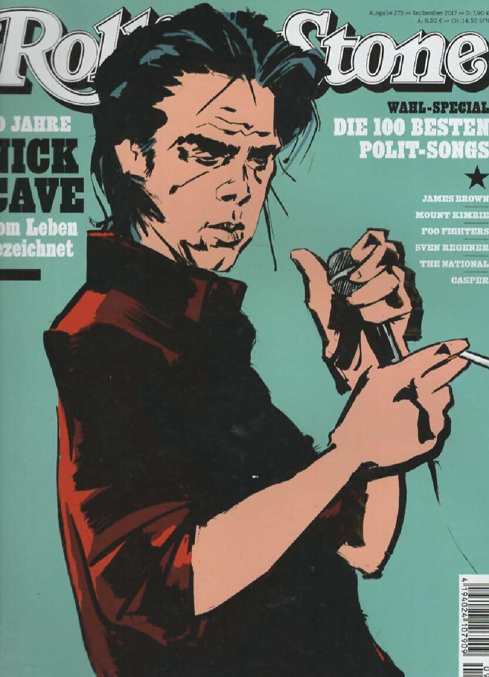 Rolling Stone Magazin Deutschland 2017-09 Nick Cave James Brown Mount Kimbie