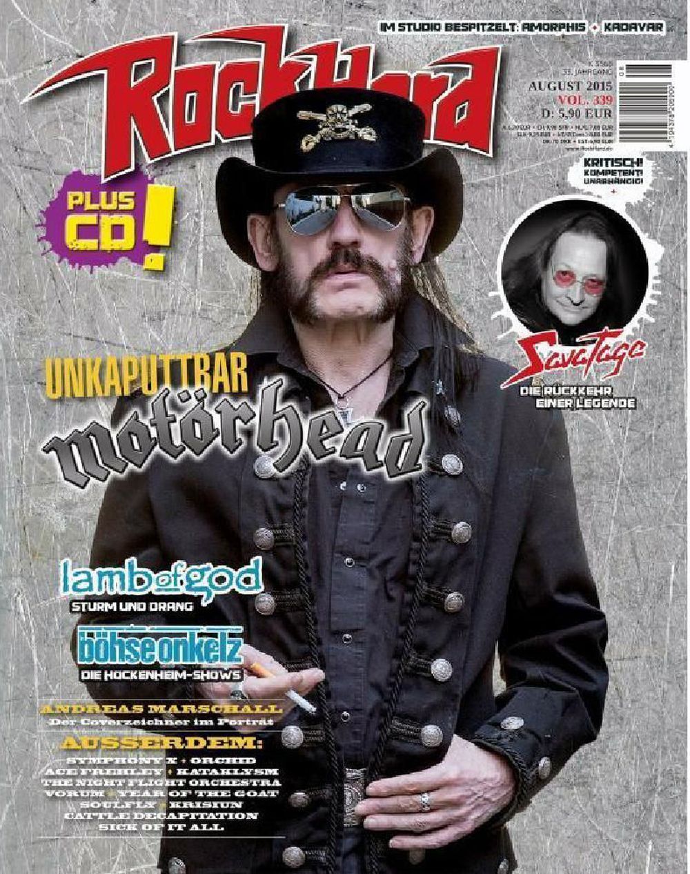 Rock Hard Magazin Deutschland 2015 #339 Lemmy Kilmister