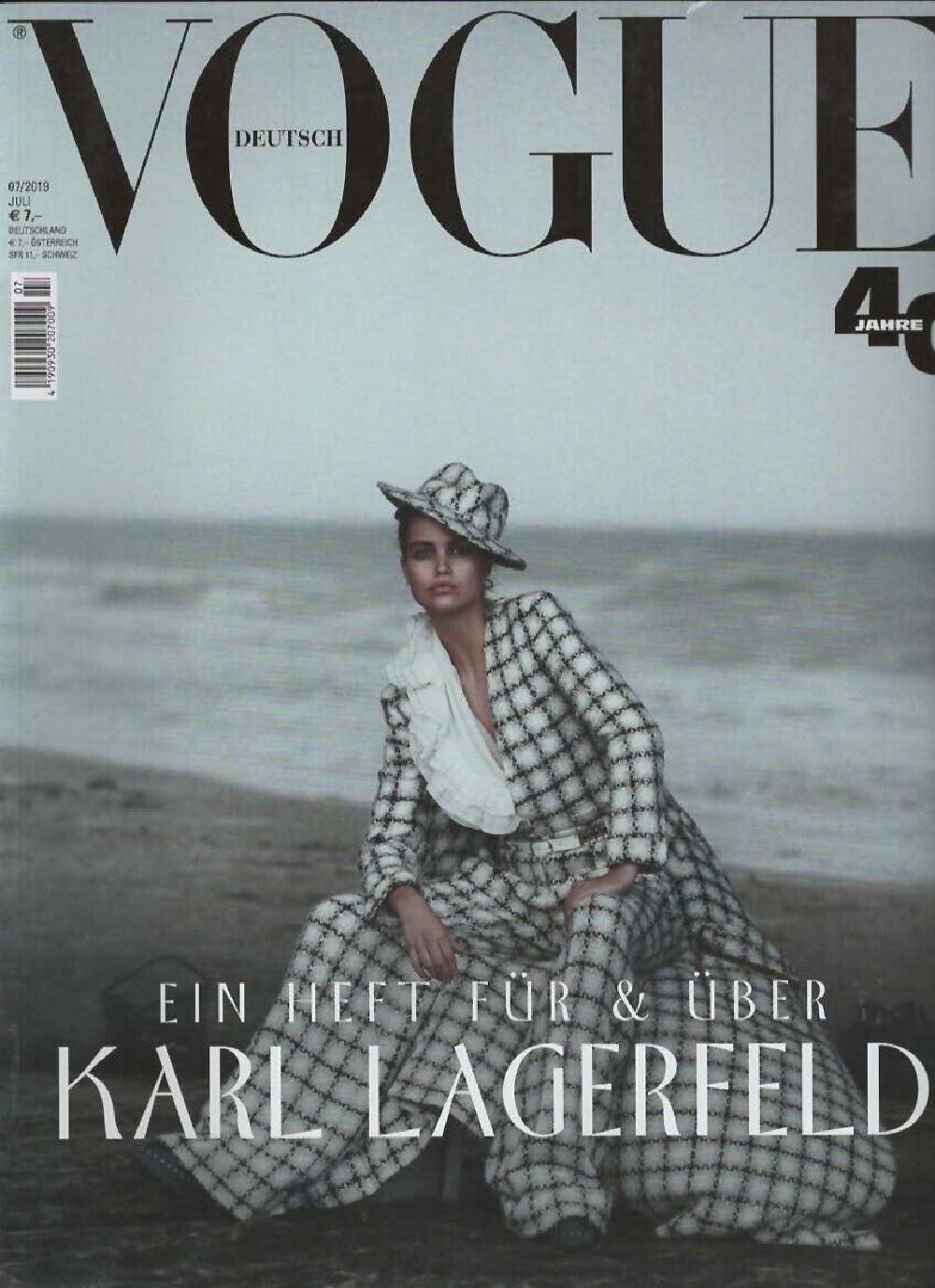 Vogue Magazin Deutschland 2019-07 Lagerfeld Luna Bijl