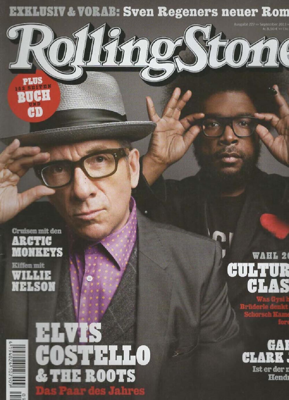 Rolling Stone Magazin Deutschland 2013 #227 Elvis Costello The Roots Willie Nelson