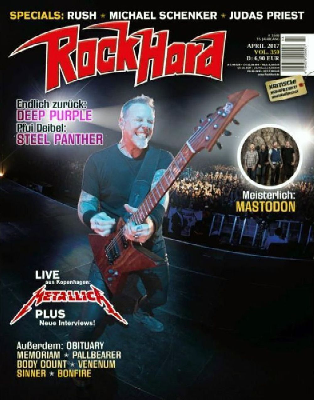 Rock Hard Magazin Deutschland 2017 #359 Metallica
