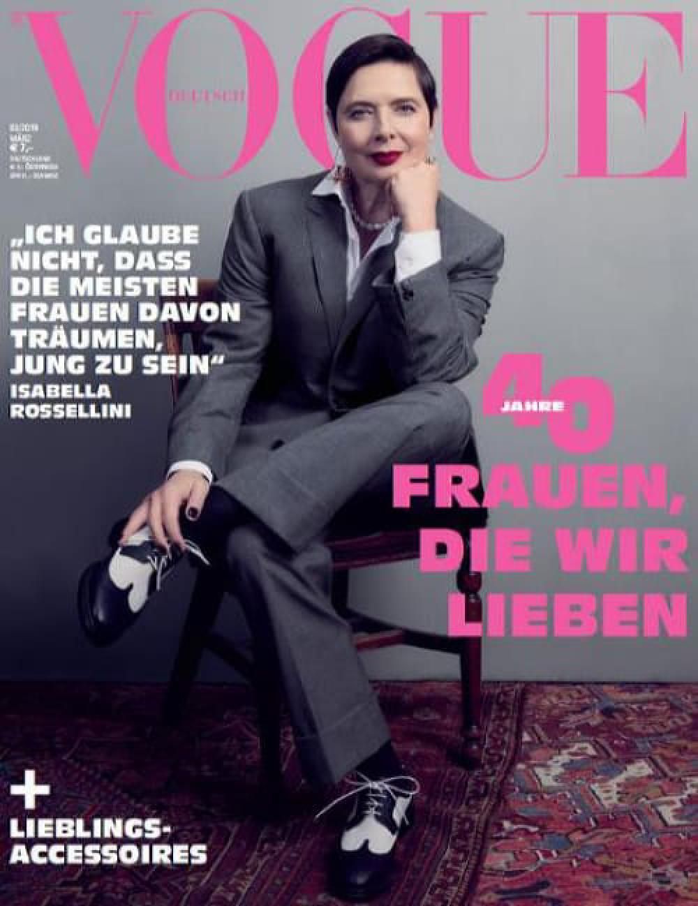 Vogue Magazin Deutschland 2019-03 Isabella Rossellini