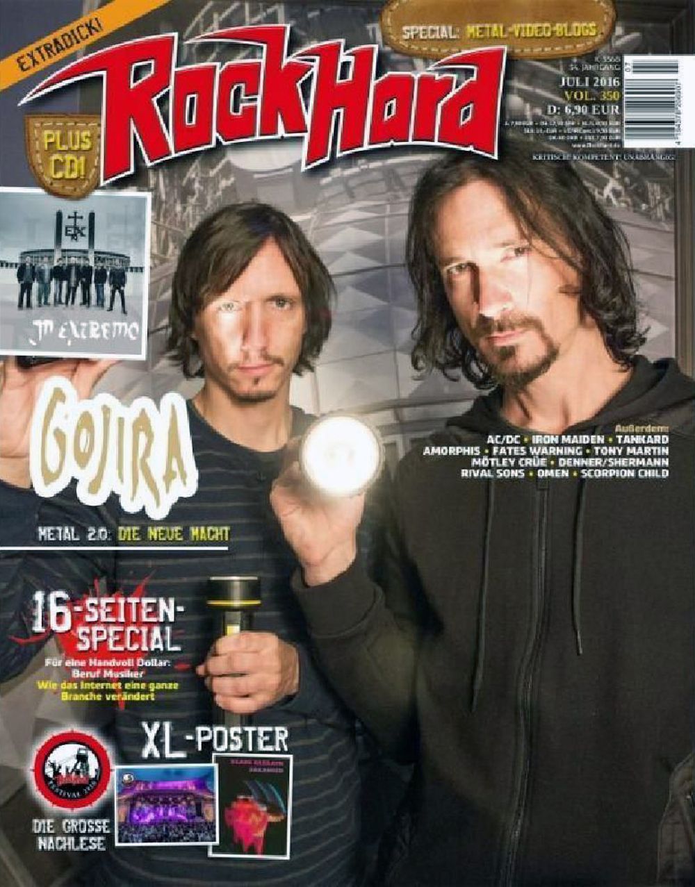 Rock Hard Magazin Deutschland 2016 #350 Gojira
