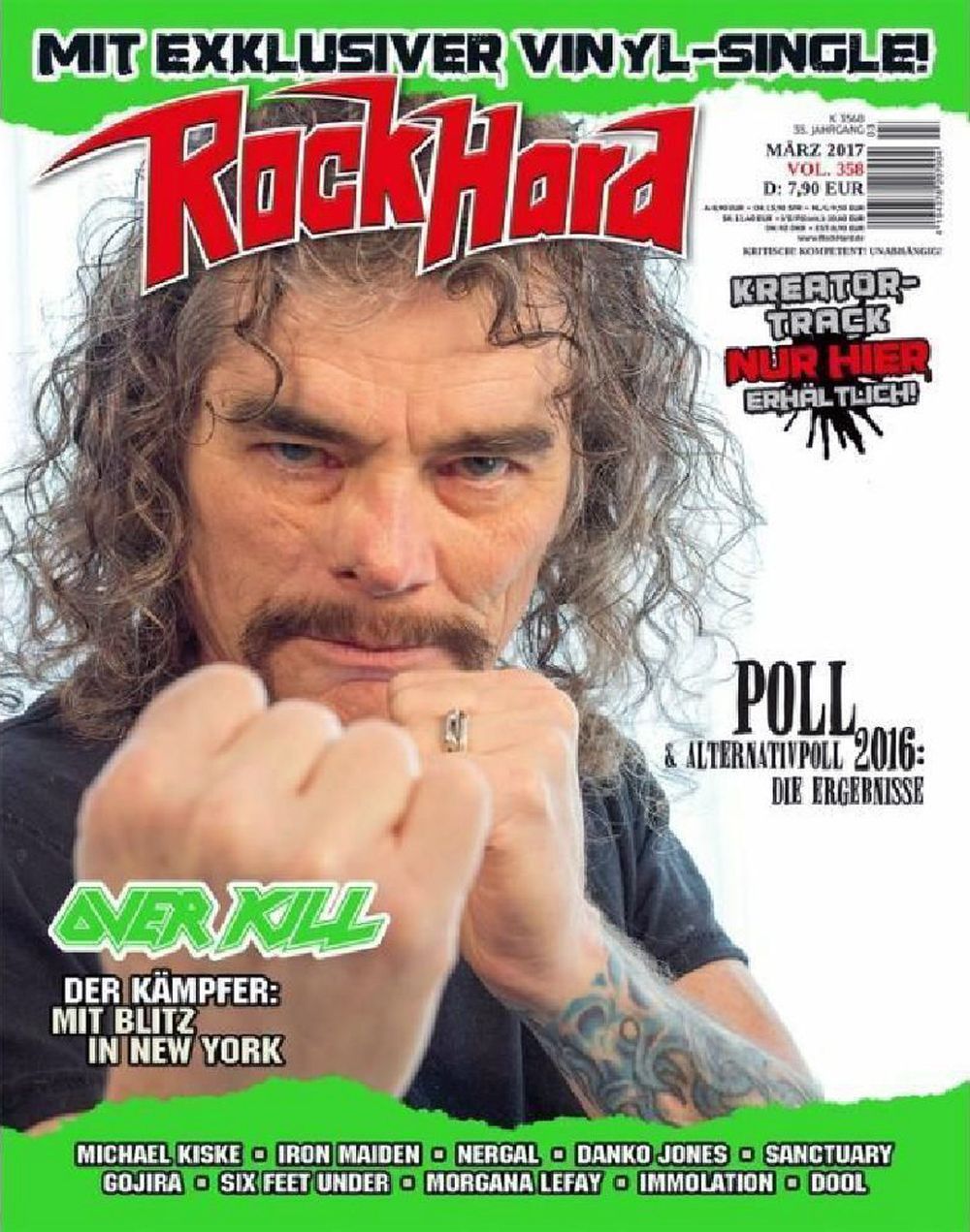 Rock Hard Magazin Deutschland 2017 #358 Overkill Kreator