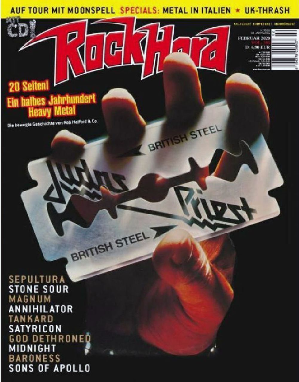 Rock Hard Magazin Deutschland 2020 #393 Judas Priest