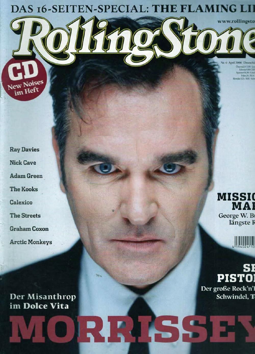 Rolling Stone Magazin Deutschland 2006-04 Morrissey Sex Pistols Ray Davies