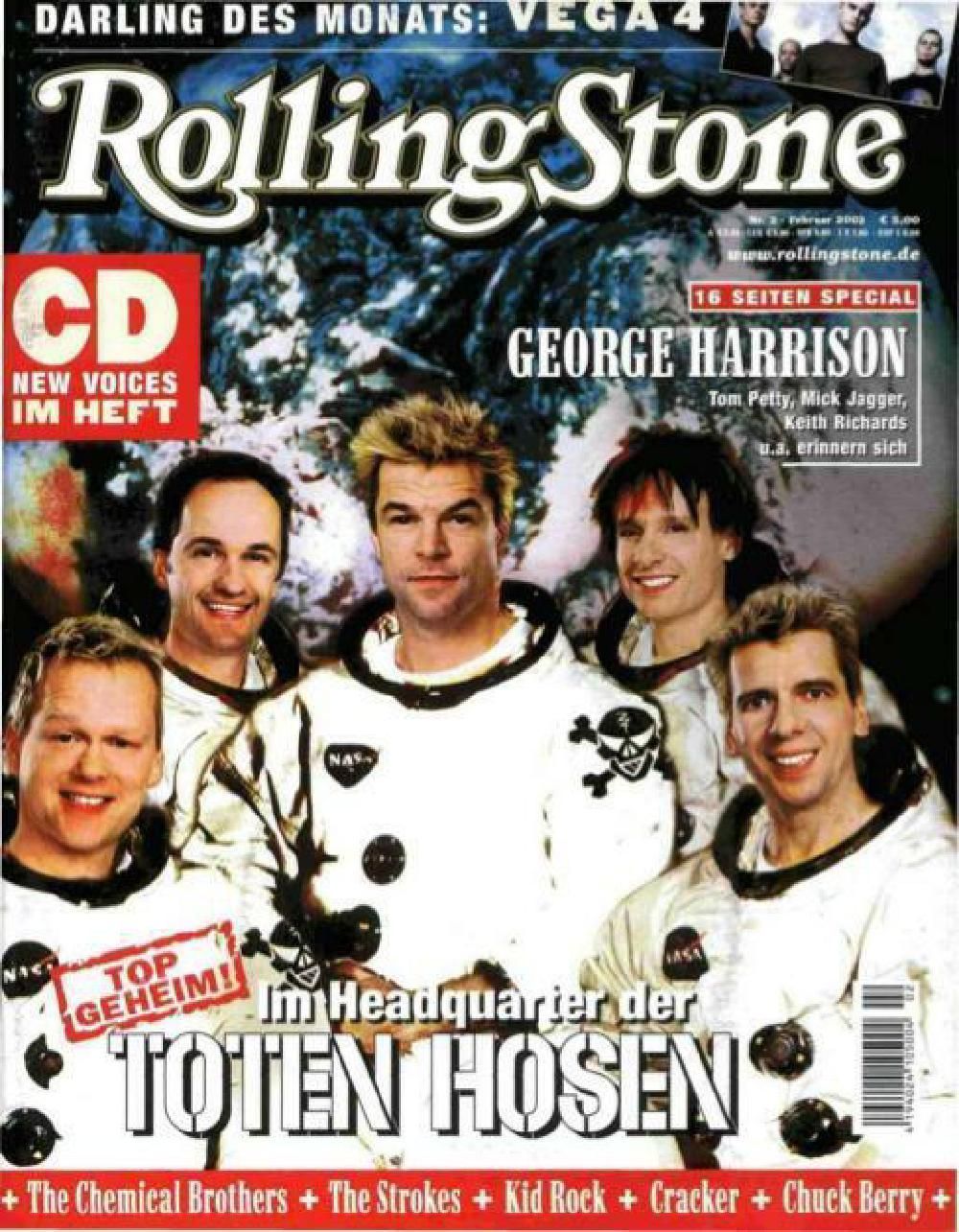 Rolling Stone Magazin Deutschland 2002-02 Toten Hosen George Harrison Vega 4