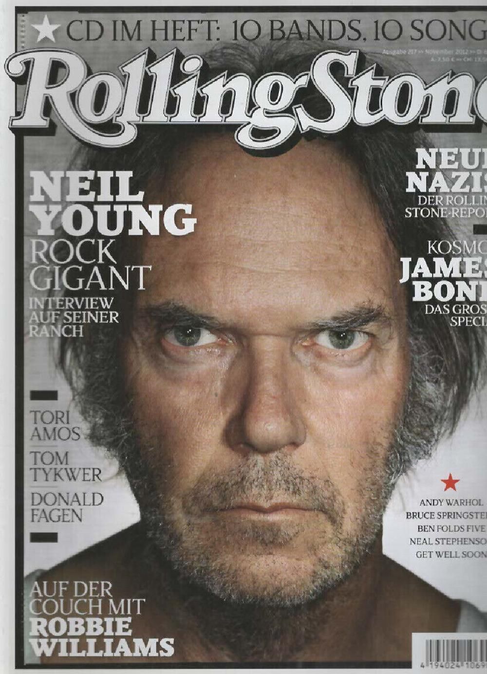 Rolling Stone Magazin Deutschland 2012 #217 Neil Young Tori Amos