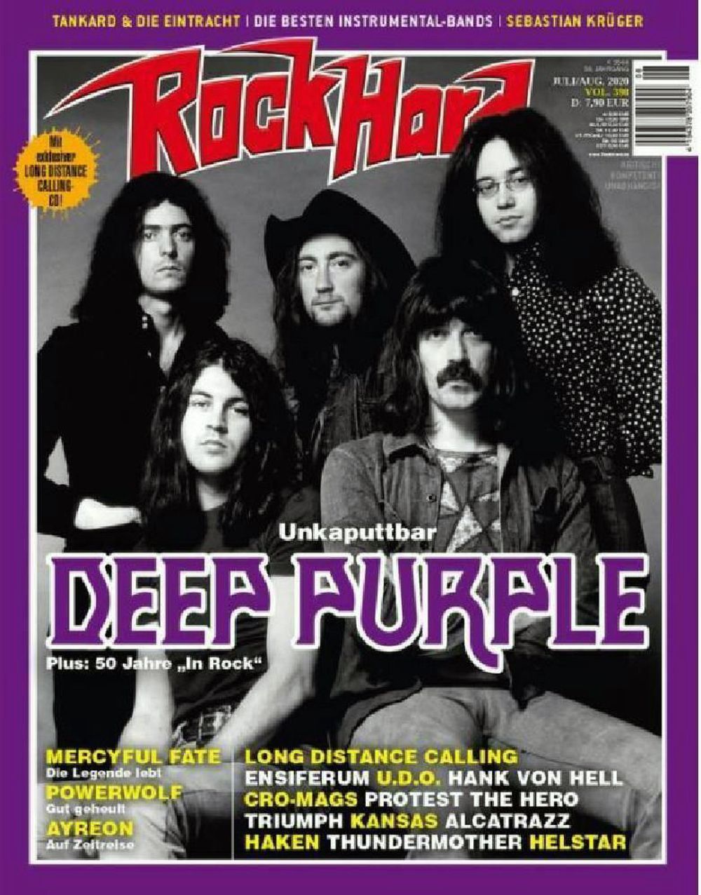 Rock Hard Magazin Deutschland 2020 #398 Deep Purple