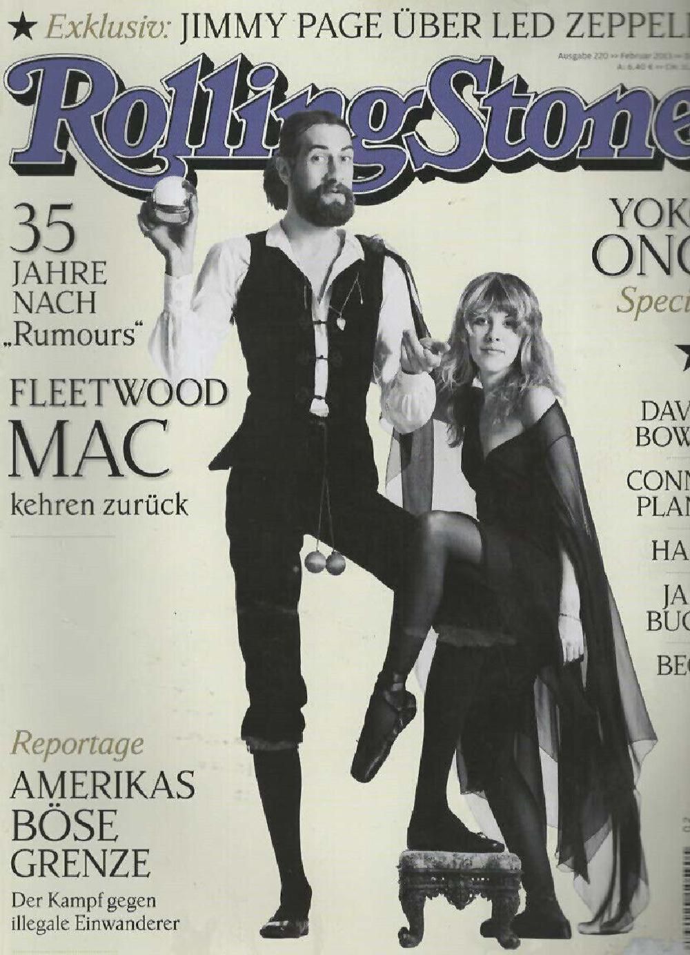 Rolling Stone Magazin Deutschland 2013-02 Fleetwood Mac Yoko Ono David Bowie #220