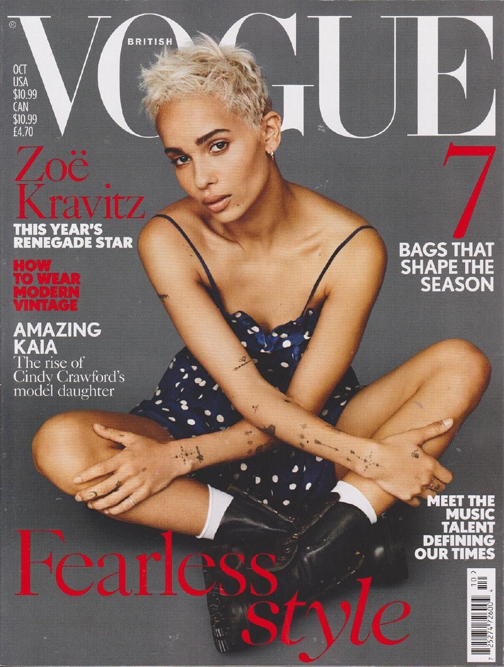Vogue Magazin UK 2017-10 Zoe Kravitz