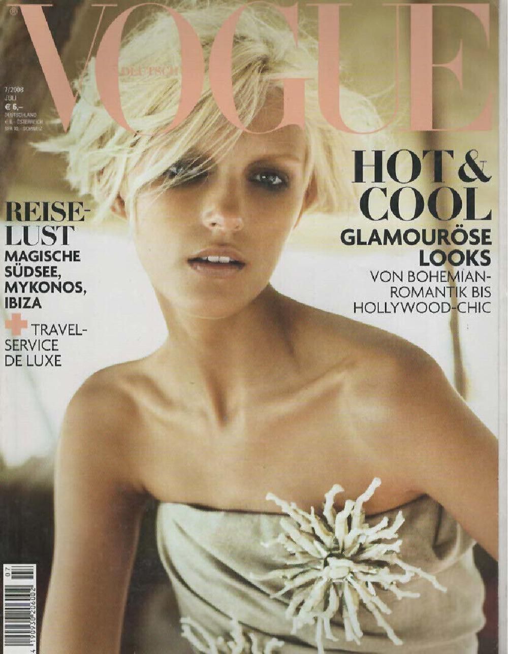 Vogue Magazin Deutschland 2008-07 Anja Rubik