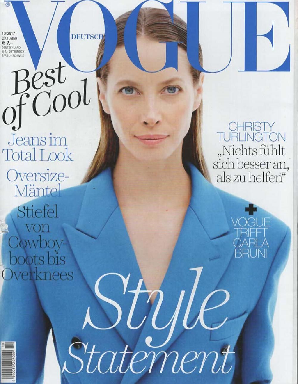 Vogue Magazin Deutschland 2017-10 Christy Turlington-Burns