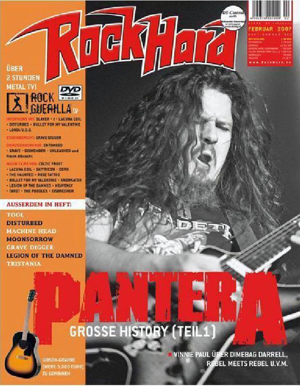 Rock Hard Magazin Deutschland 2007 #237 Pantera
