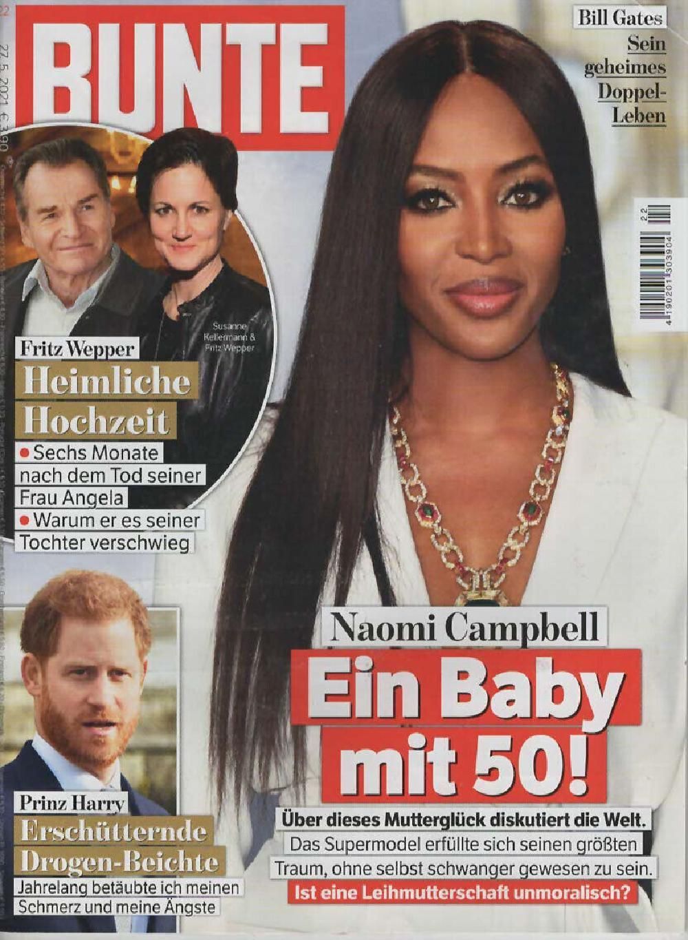 Bunte Magazin Deutschland 2021-21 Naomi Campbell