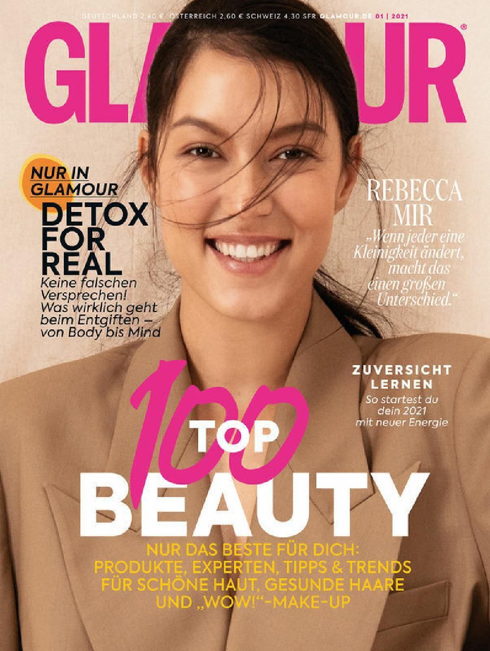 Glamour Magazin Deutschland 2021-01 Rebecca Mir