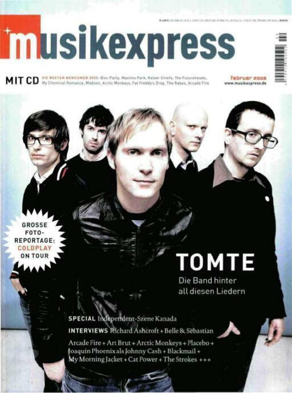 Musikexpress Magazin Deutschland 2006-02 Coldplay Richard Ashcroft