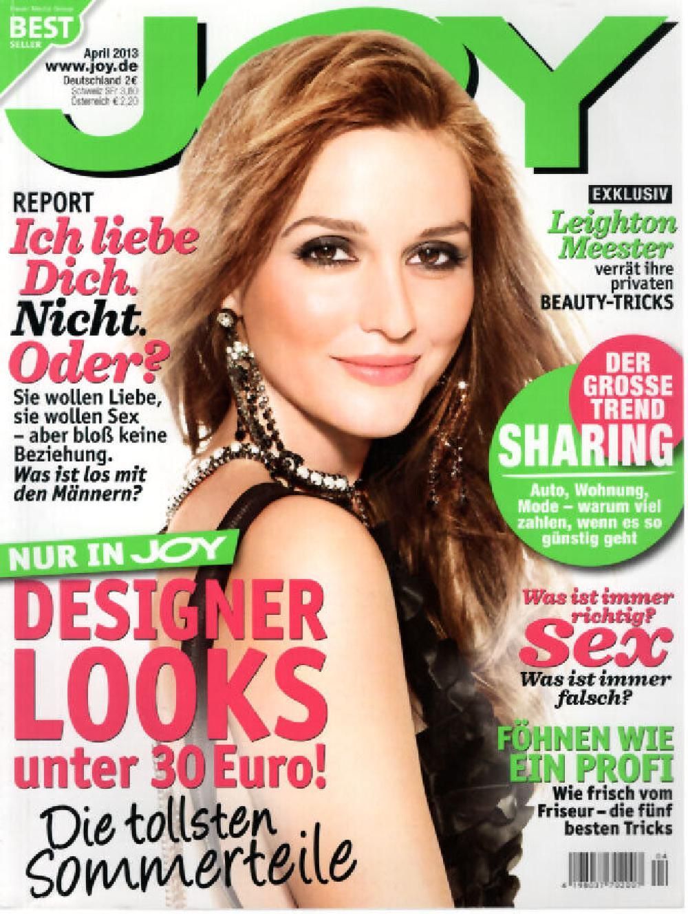Joy Magazin Deutschland 2013-04 Leighton Meester
