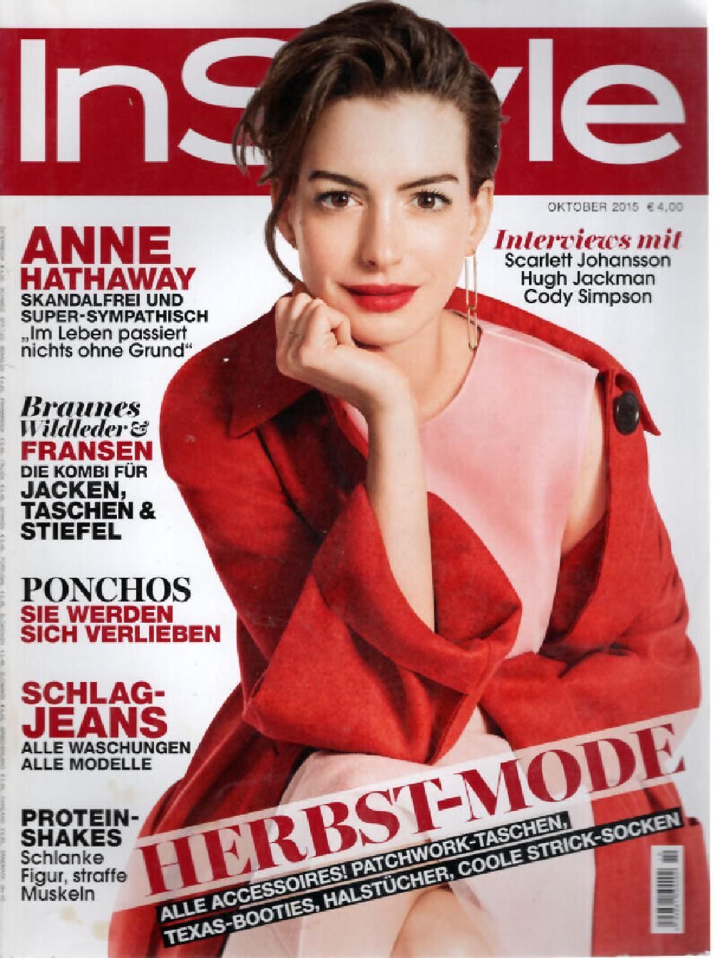 InStyle Magazin Deutschland 2015-10 Anne Hathaway