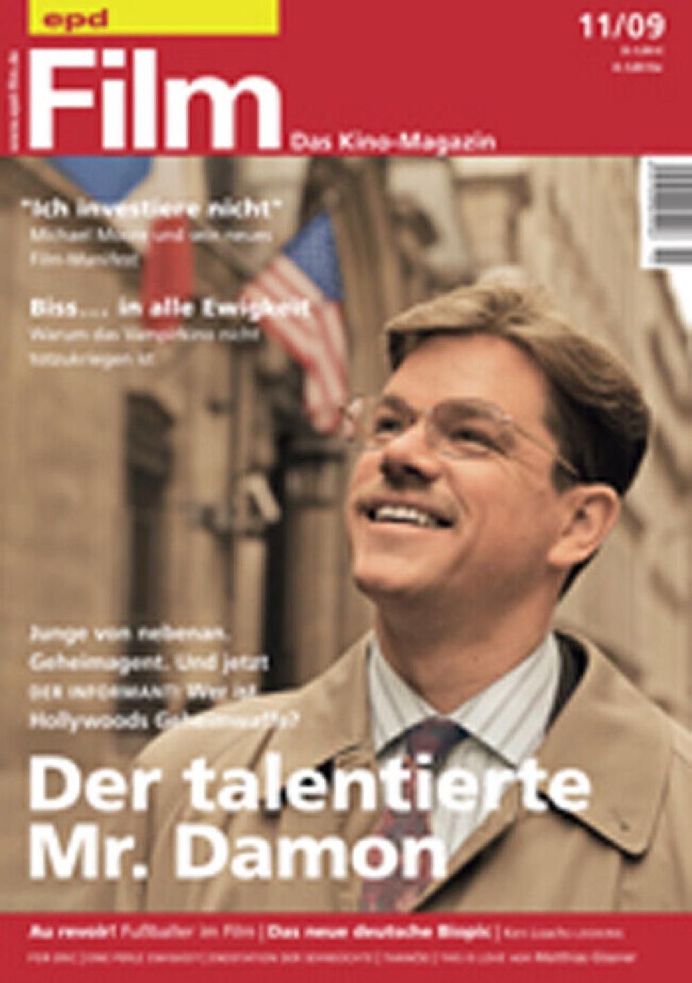 EPD Film Magazin Deutschland 2009-11 Matt Damon