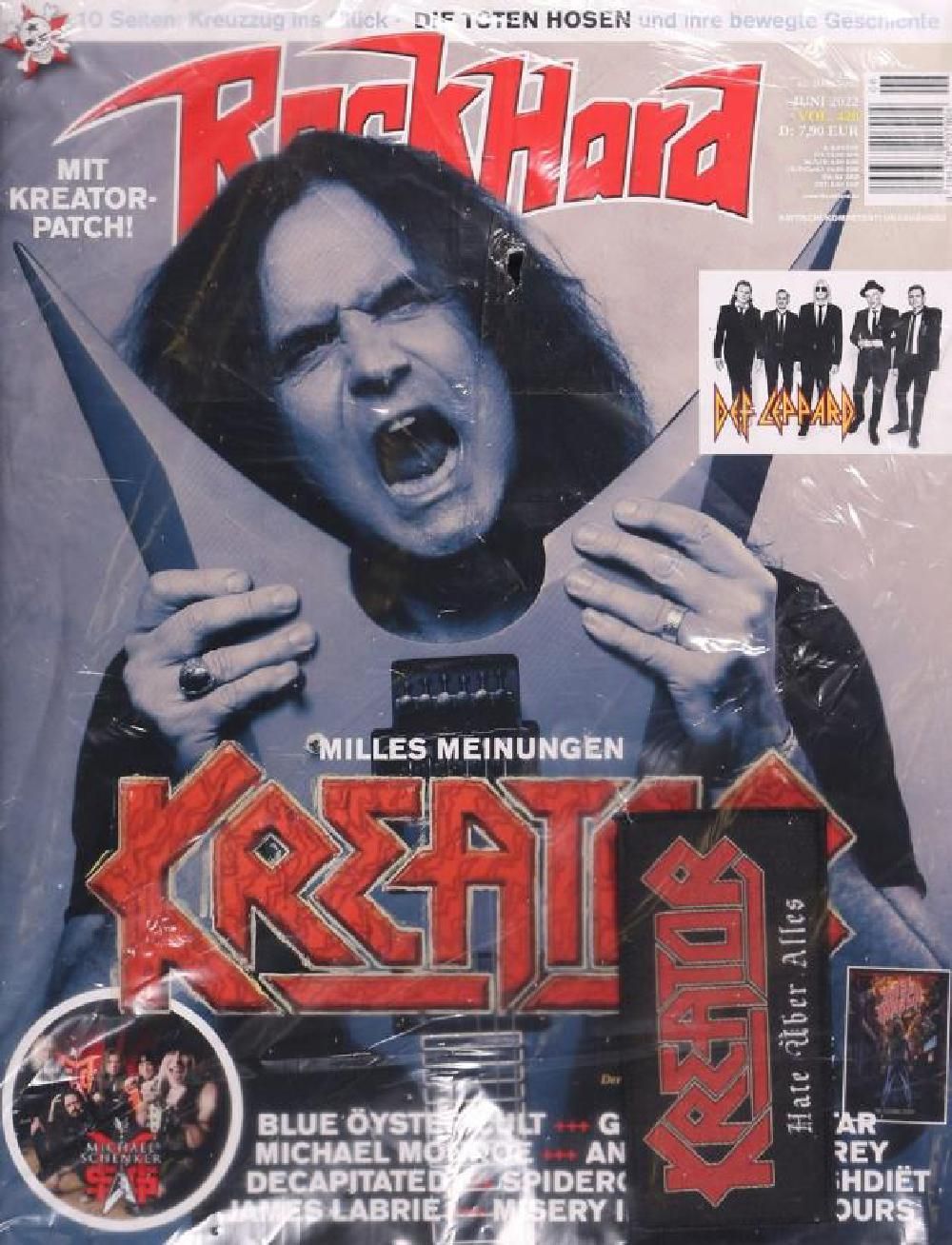 Rock Hard Magazin Deutschland 2022 #420 Kreator Def Leppard