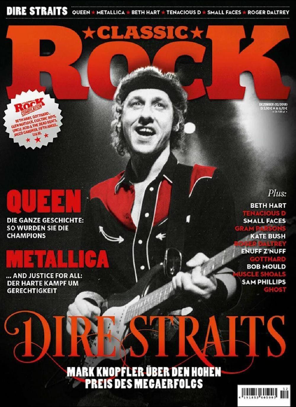 Classic Rock Magazin Deutschland 2018 #76 Dire Straits Queen Metallica Small Faces Kate Bush